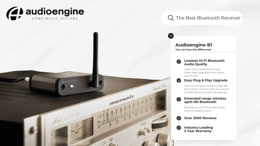 B1 Bluetooth Music Receiver — Audioengine