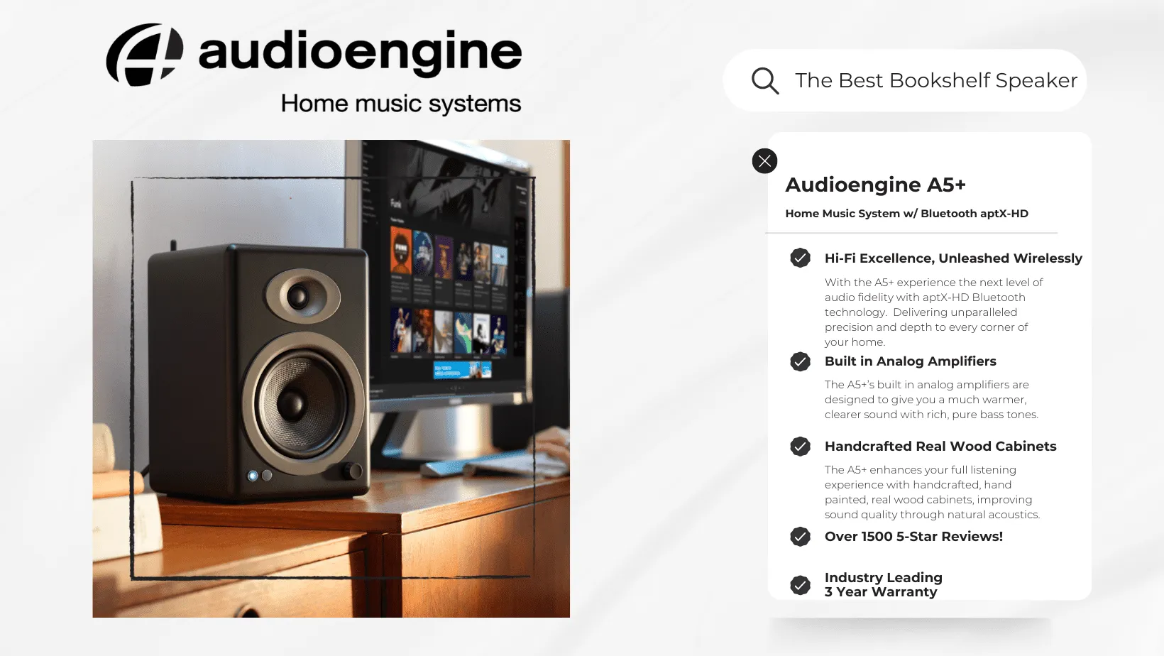NBC News' Best Computer Speaker of 2024: Audioengine A5+ — Audioengine