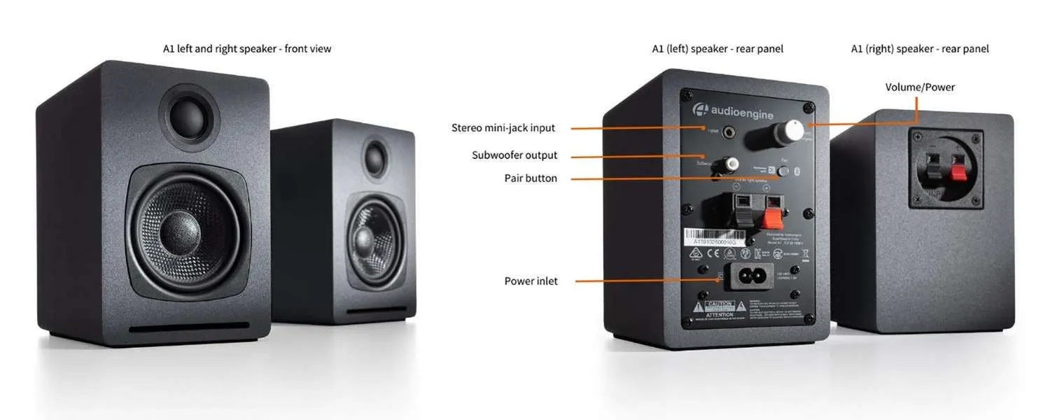 Audioengine A1 （スピーカー・ペア） A1 Home Music System — Audioengine