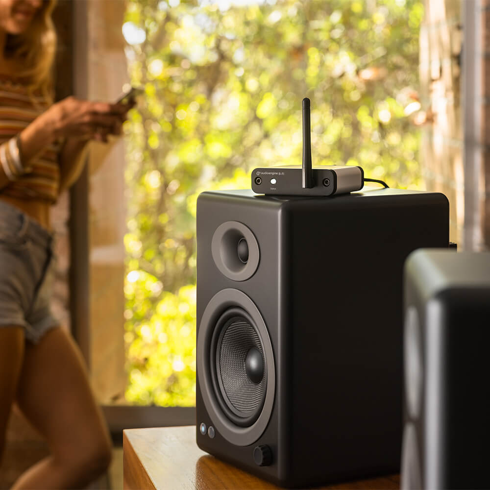 Audioengine Sistema de Hilo Musical doméstico A1-MR, Altavoces inalámbricos  multisala, Receptor WiFi Streaming, Compatible con Airplay, Spotify Premium  Connect, DLNA. : : Electrónica
