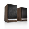 Front side of HD4 Next Gen Walnut with speaker grill.