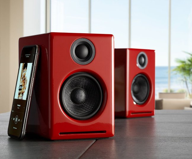 Altavoces Inalámbricos Bluetooth Audioengine A2+ System Pareja en Blanco  Brillante I Oechsle - Oechsle