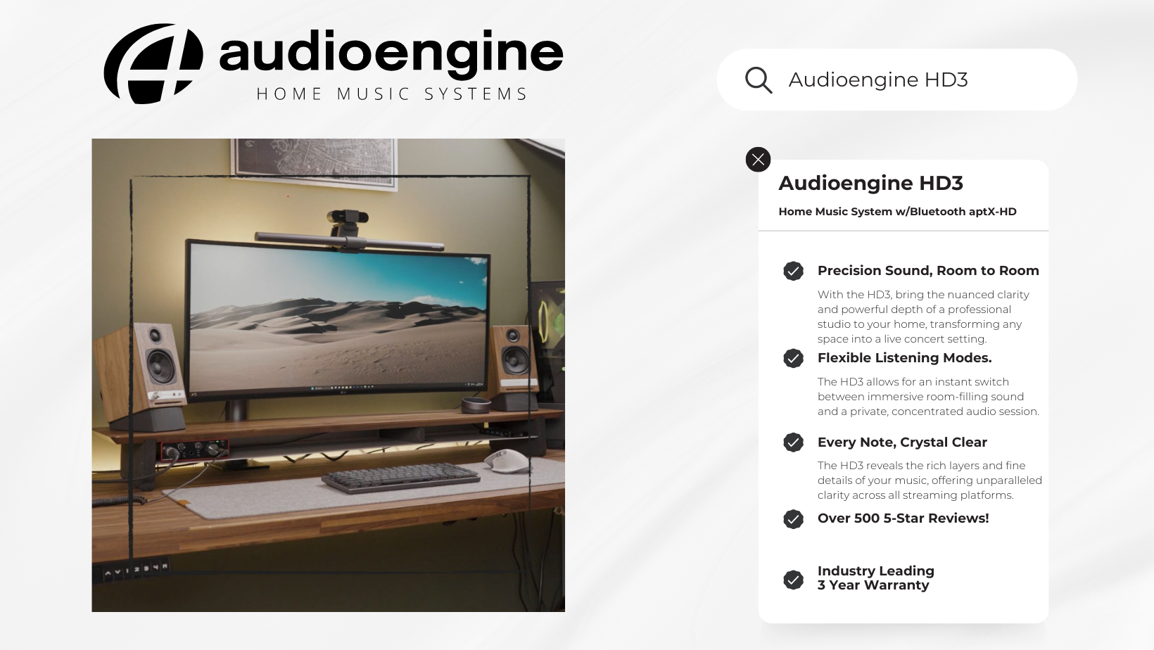 Audioengine HD3 Overview