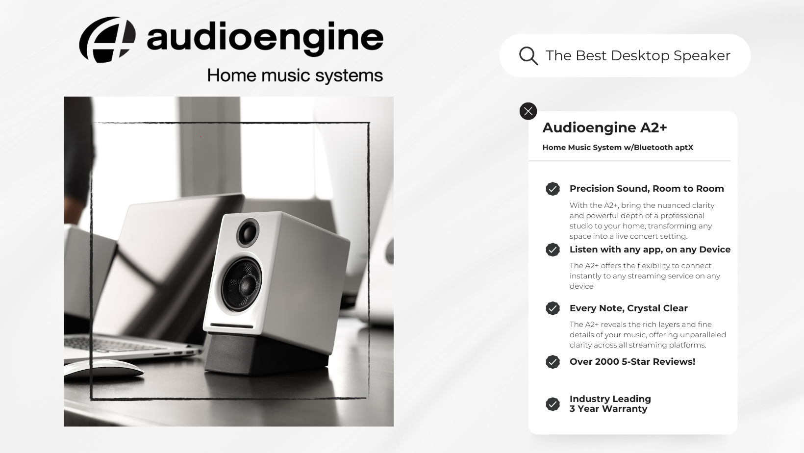 Audioengine A2+ Best Desktop Speaker