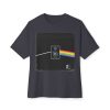 Retro Vibes Unisex Oversized Boxy Tee, Music Lover Shirt, Festival Attire, Comfortable Casual Tee, Graphic Tee for Every Day - Thumbnail Image 5