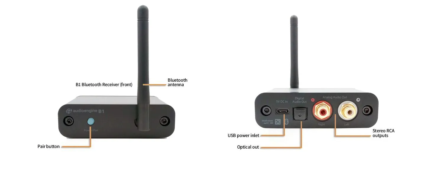 Audioengine B1 オーディオエンジン Bluetoothレシーバー B1 Bluetooth Music Receiver - Audioengine