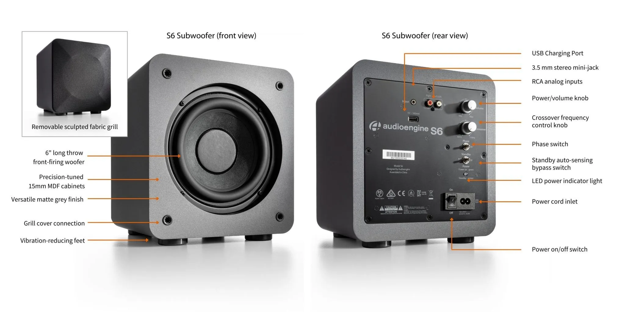S6 Powered Subwoofer - Audioengine